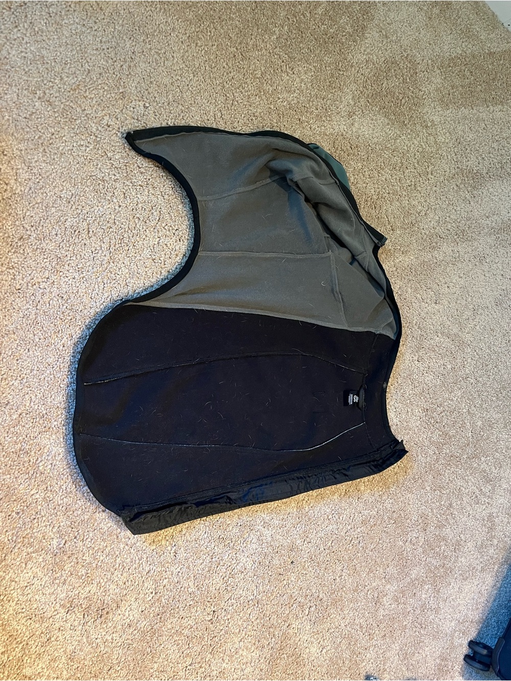 RuffWear Black Dog Skirt with Reflective Piping - Picture 3 of 3